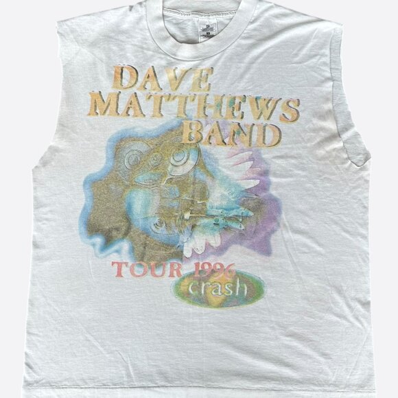 Vintage White Dave Matthews Band Crash Tour T-Shirt - Picture 1 of 3